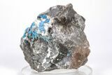 Vibrant Blue, Cyanotrichite with Fluorite Crystals - China #218395-1